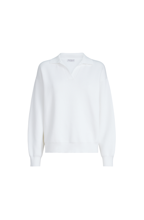 Double knit polo shirt