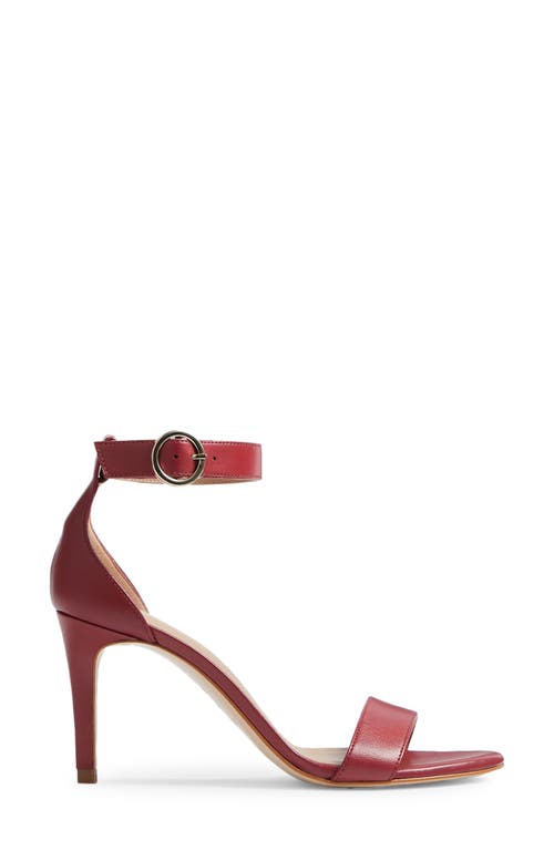 Lk Bennett Ivy Ankle Strap Sandal In Red-red