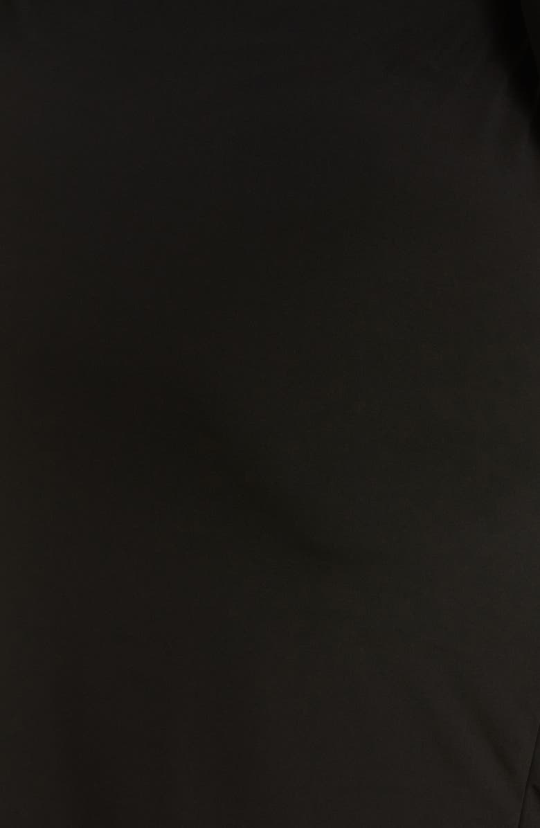 Anne Klein Long Sleeve Solid Faux Wrap Dress, Alternate, color,