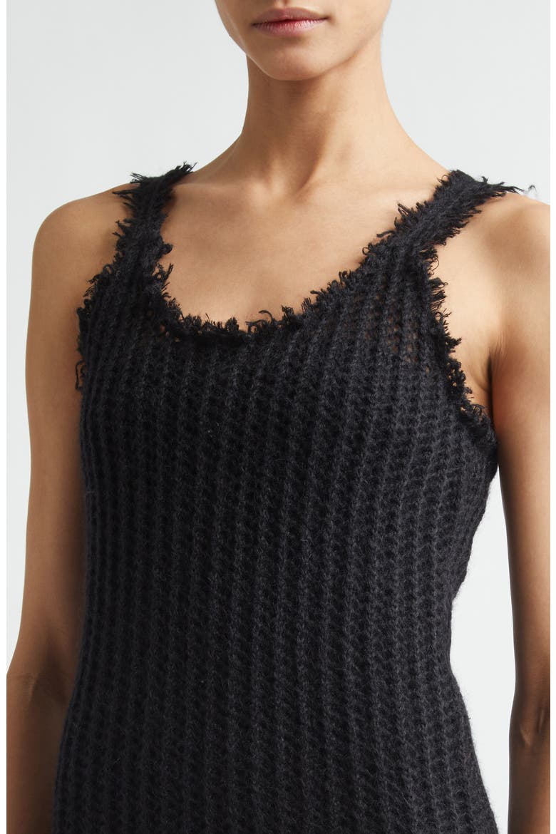 Mohair & Wool Blend Tank Sweater Dress, Alternate, color, BLACK