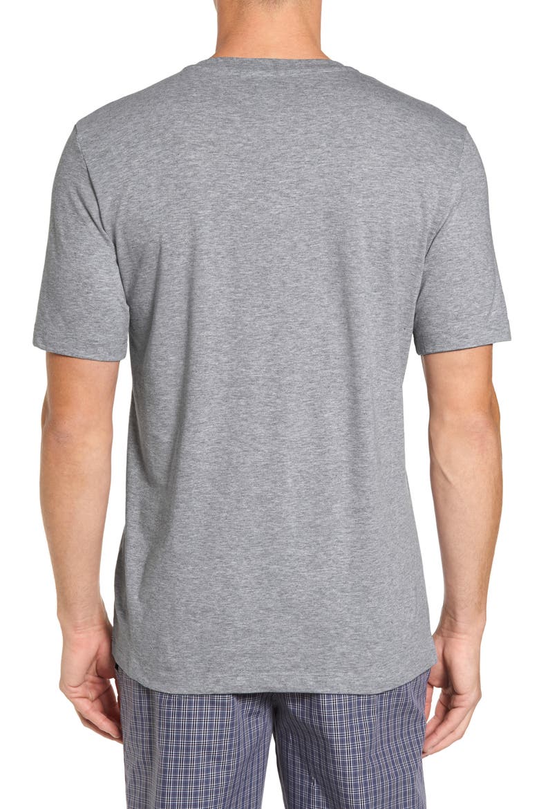 Living V-Neck T-Shirt, Alternate, color, GREY MELANGE