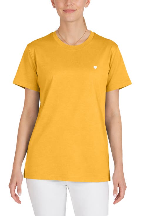 Womens Lil Heart Jersey Relaxed Tee