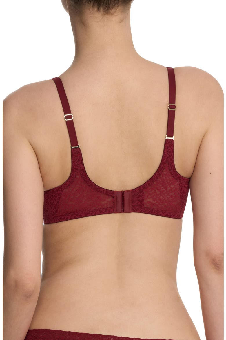 Pretty Smooth Full Fit Smoothing T-Shirt Bra, Alternate, color, DARK RED