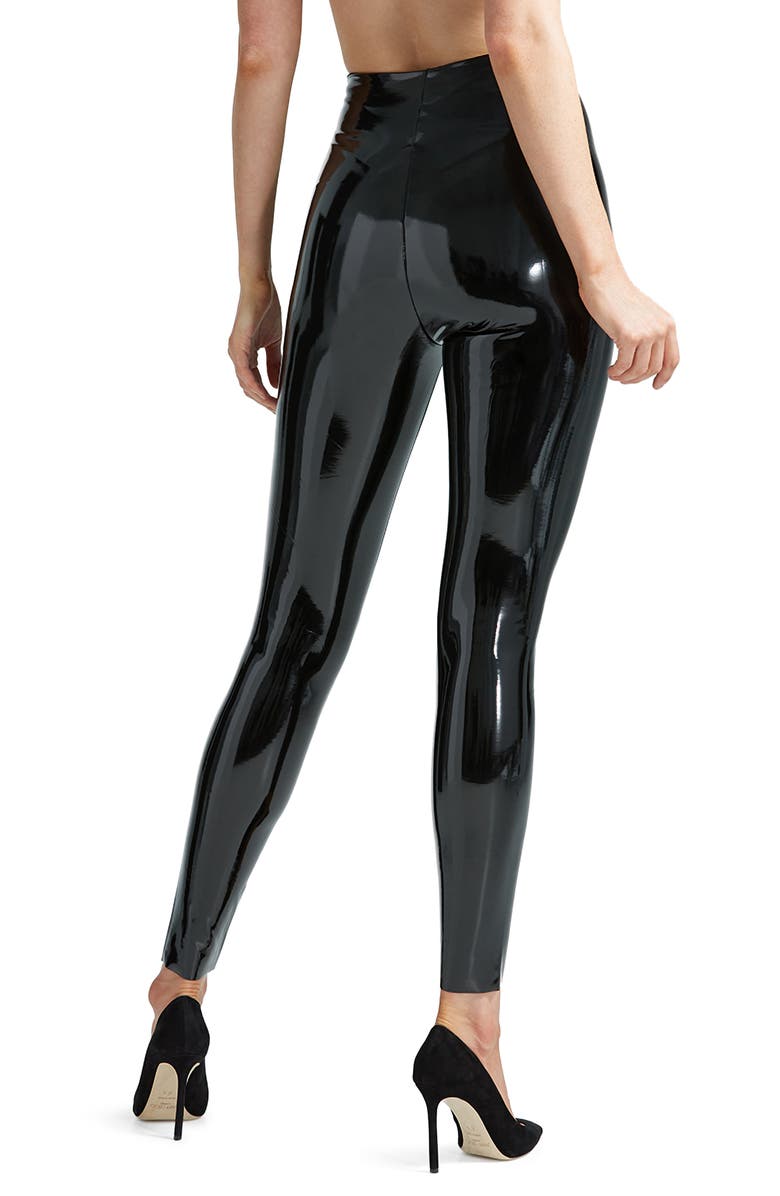 Commando Control Top Faux Patent Leather Leggings, Alternate, color,