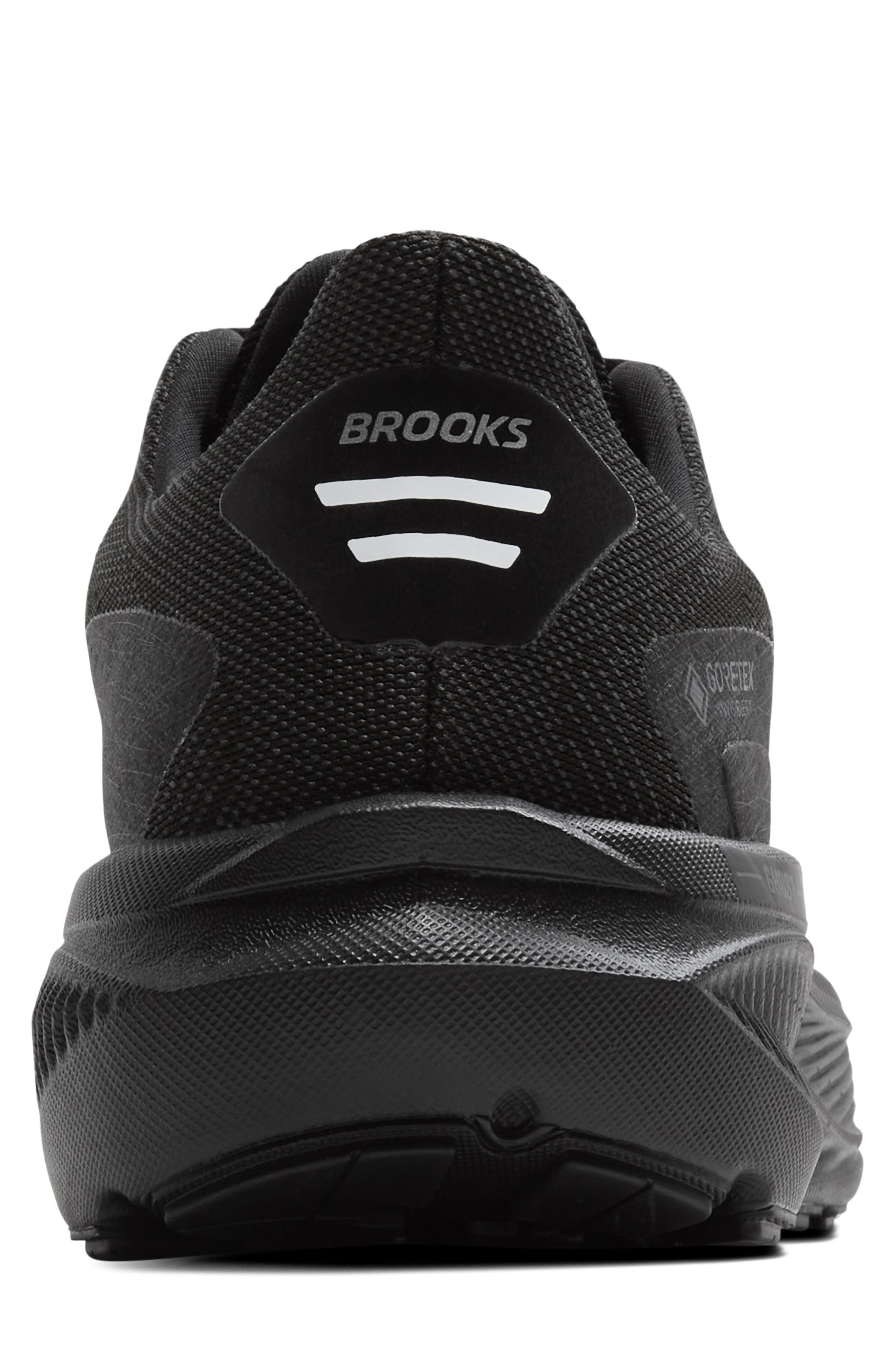 Brooks Ghost 17 GTX Gore-Tex<sup>®</sup> Waterproof Running Shoe, Alternate, color, Black/ Black/ Ebony