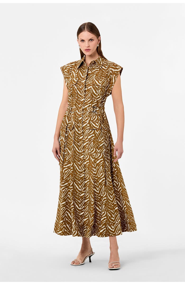 NICHOLAS Romina Dress, Main, color, Abstract Zebra
