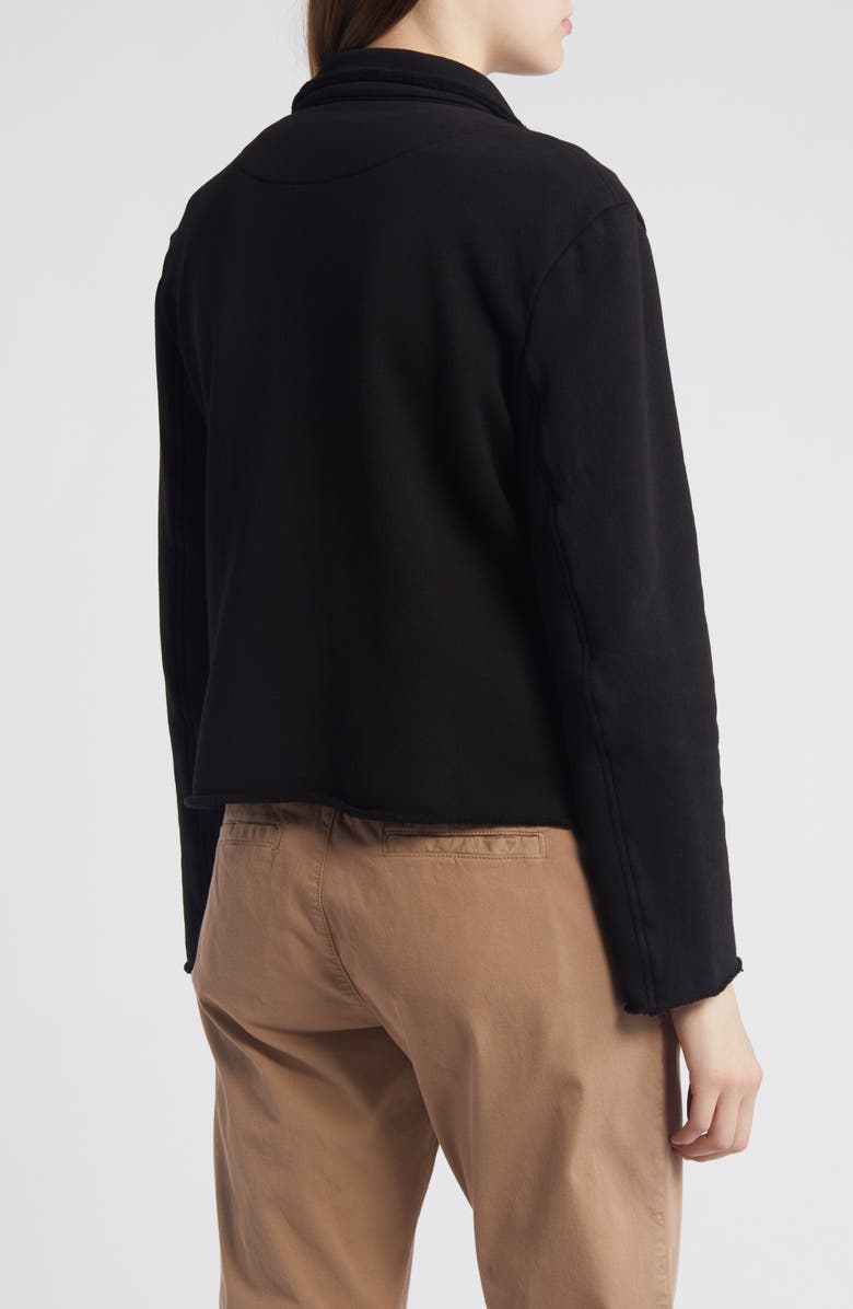 Frank & Eileen Mini Belfast Crop Knit Peacoat, Alternate, color, Black