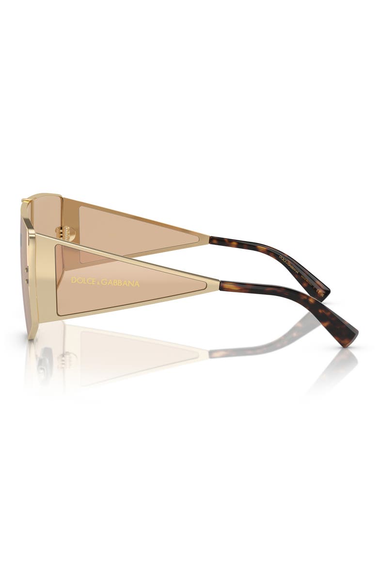 144mm Shield Sunglasses, Alternate, color, LIGHT GOLD