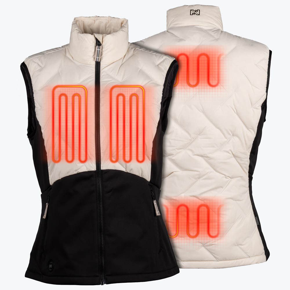 Women's Natural Down Hybrid Heated Vest - image 2