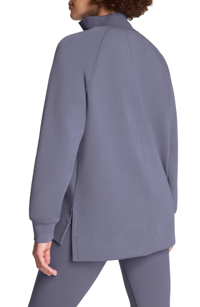 SPANX<sup>®</sup> AirEssentials Half Zip Tunic, Alternate, color, Pewter