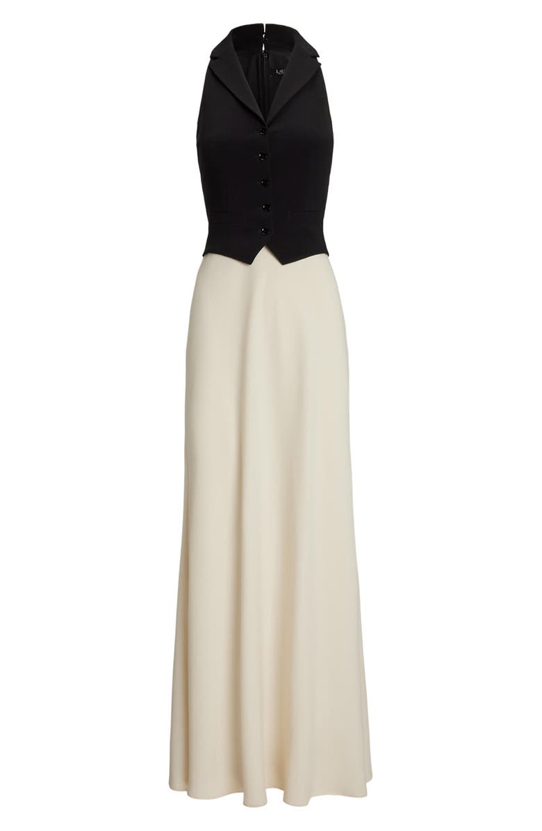 Lauren Ralph Lauren Sleeveless Charmeuse Gown, Alternate, color,