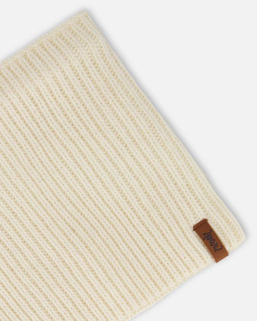 Deux Par Deux Kids Gender Inclusive Mid-season Knit Neck Warmer In Blue