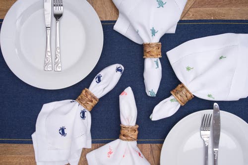 C & F Home C&f Home Denim Dinner Table Runner 13" X 72" For Everyday Casual Tabletop Celebrations In Blue