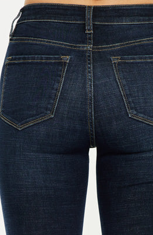 Kancan Avery Essentials High Rise Bootcut Jeans In Blue