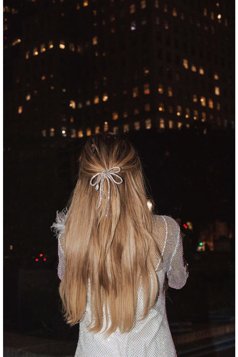 Park Avenue Bow, Alternate, color, Silver