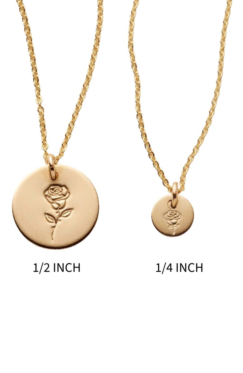 MADE BY MARY June Birth Flower Necklace, Alternate, color, Gold Filled