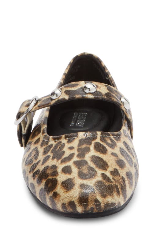 Reaction Kenneth Cole Maxi Studded Mary Jane Flat In Brown