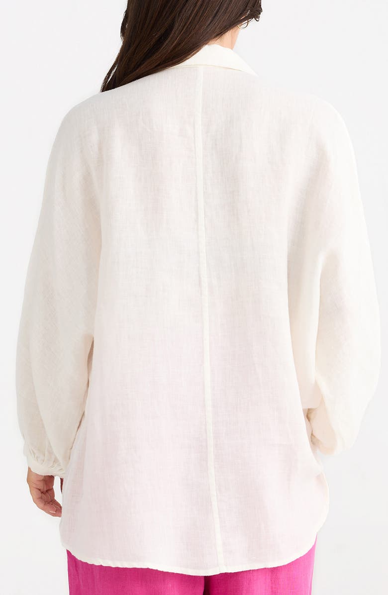 Brave+True Monty Woven Linen Shirt, Alternate, color, White