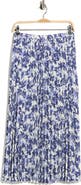 NORDSTROM RACK Chiffon Pleated Midi Skirt