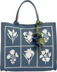 Nanette Lepore Floral Knit Square Satchel