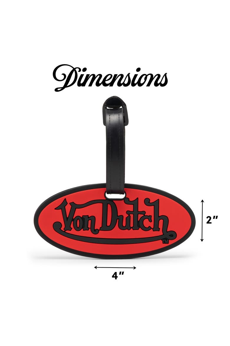 Logo Patch 2-Piece Suitcase ID Tag Set with Adjustable Straps, Alternate, color, Logo Patch