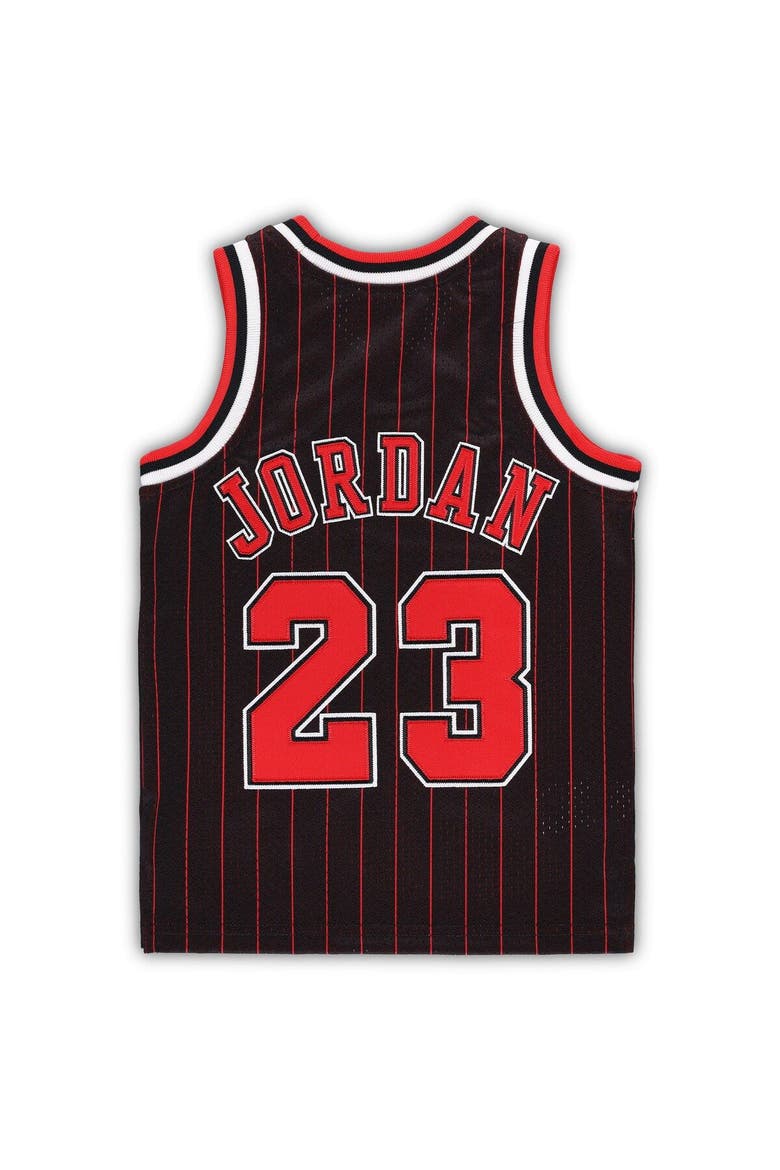 Toddler Mitchell & Ness Michael Jordan Black Chicago Bulls 1996/97 Hardwood Classics Authentic Jersey, Alternate, color, Black