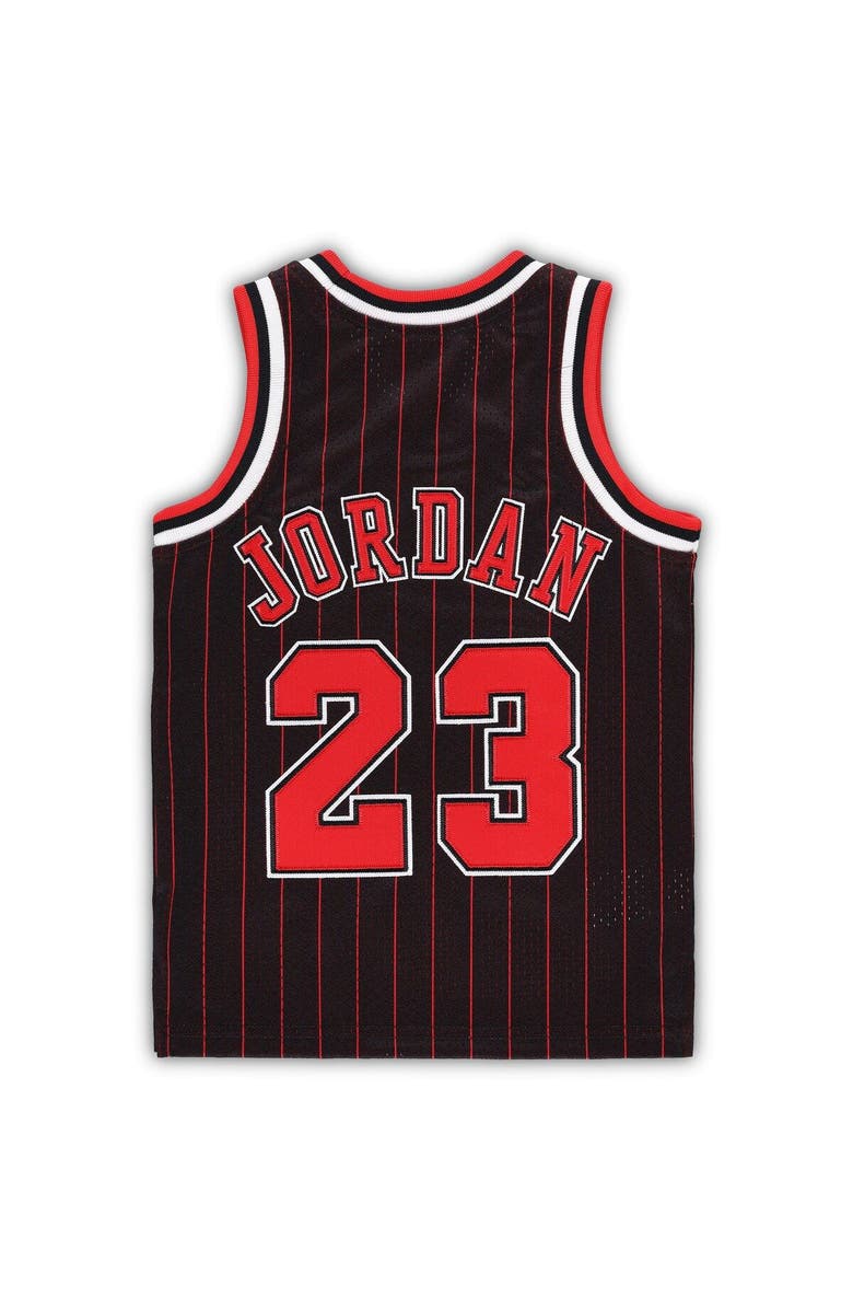 Mitchell & Ness Toddler Mitchell & Ness Michael Jordan Black Chicago Bulls 1996/97 Hardwood Classics Authentic Jersey, Alternate, color, Black