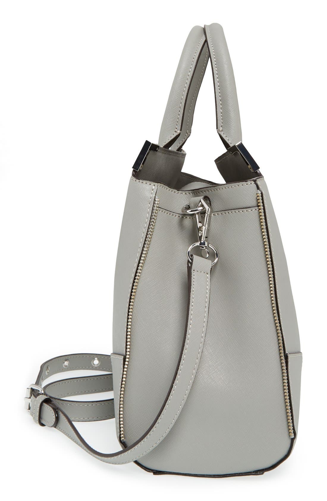 'Amorous' Satchel, Alternate, color, CHARCOAL