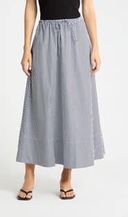 Joie Mini Yarn Dyed Stripe Maxi Skirt