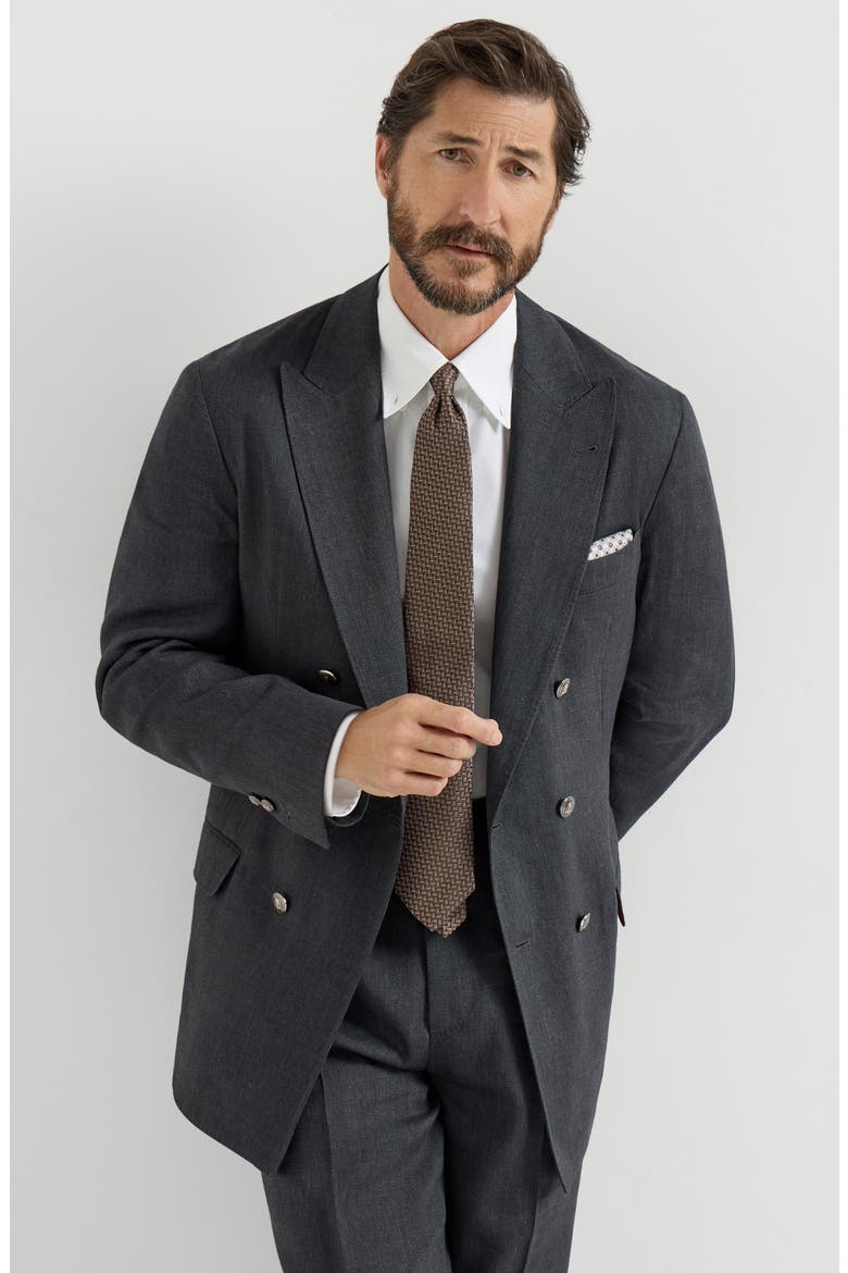 Chevron deconstructed blazer, Alternate, color, Anthracite