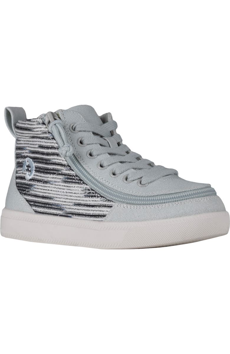 BILLY Footwear Kids' Classic D|R High Top Sneaker, Main, color, Silver Streak