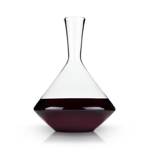 Viski Raye Crystal Angled Wine Decanter In Clear