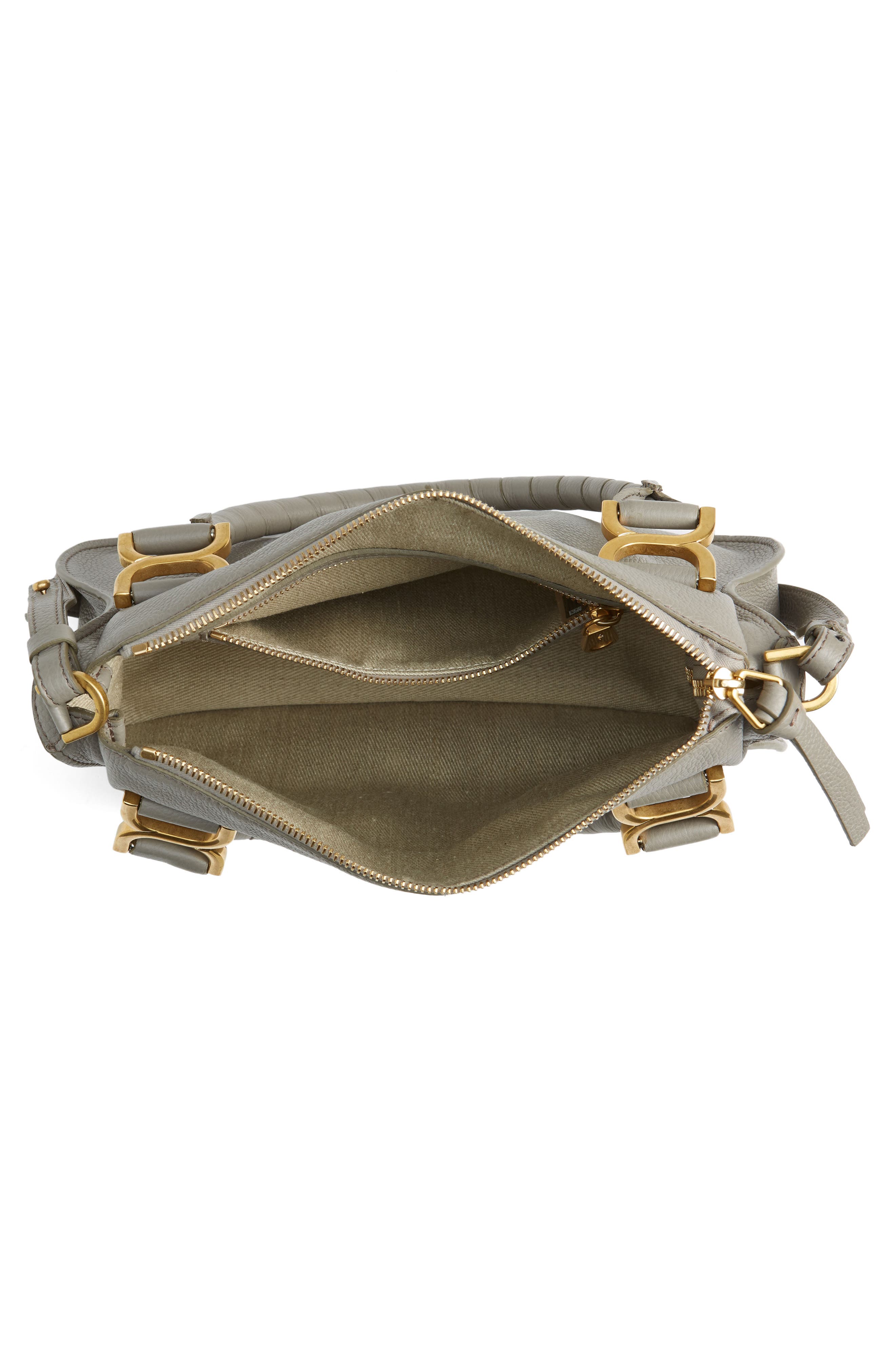 Small Marcie Leather Satchel, Alternate, color, CASHMERE GREY
