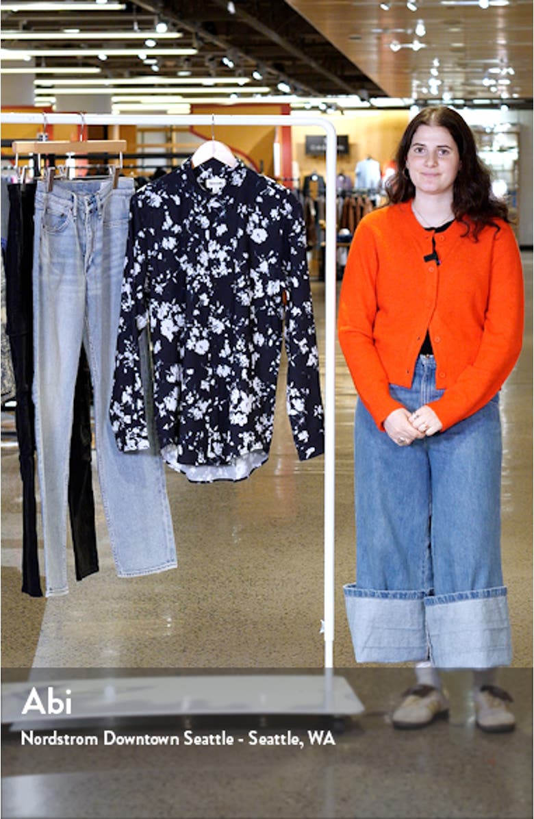 Extra Trim Fit Floral Stretch Button-Up Shirt, sales video thumbnail