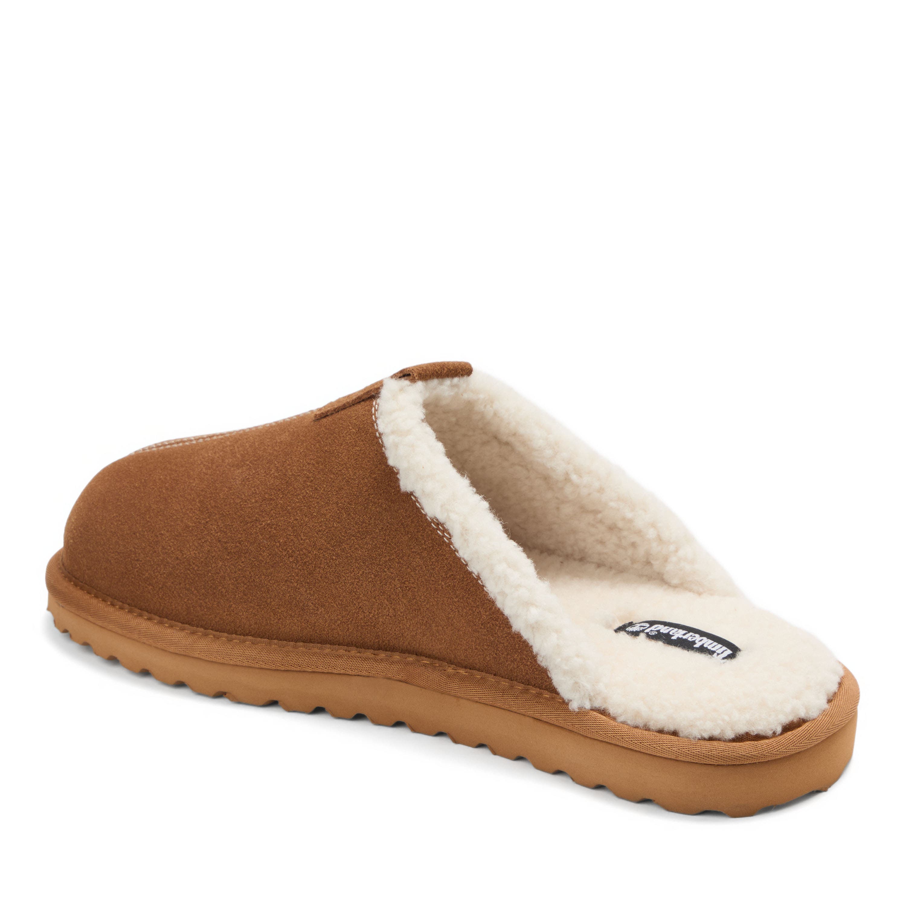 Genuine Suede Or Leather Core Scuff Slippers, Alternate, color, Tan