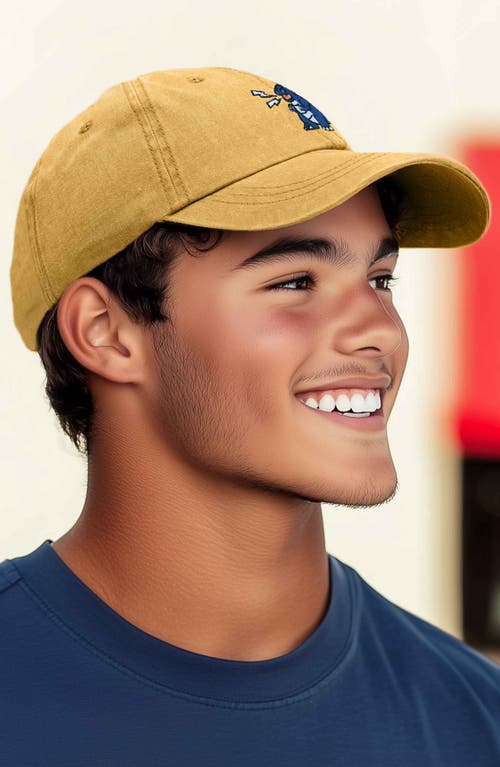 Dalix Big Lizard Cap In Washed Gold