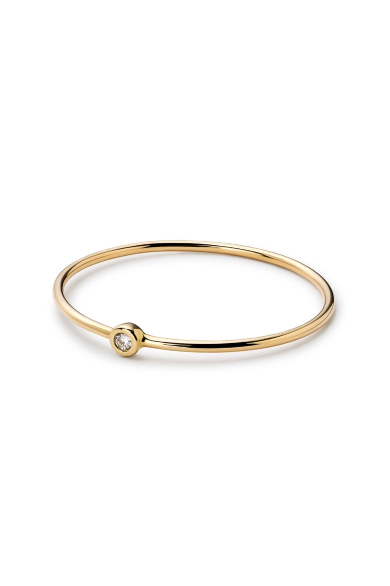 Gold Band Ring - Mini Diamond Ring, Alternate, color, Gold