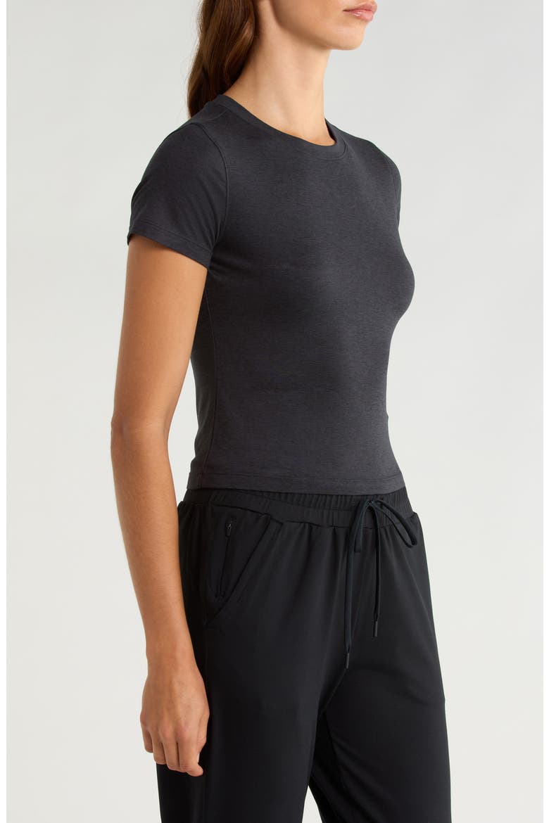 Skyloft Light Performance T-Shirt, Alternate, color, HEATHER BLACK