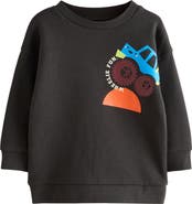 NEXT Kids' Wheelie Fun Cotton Graphic Sweatshirt