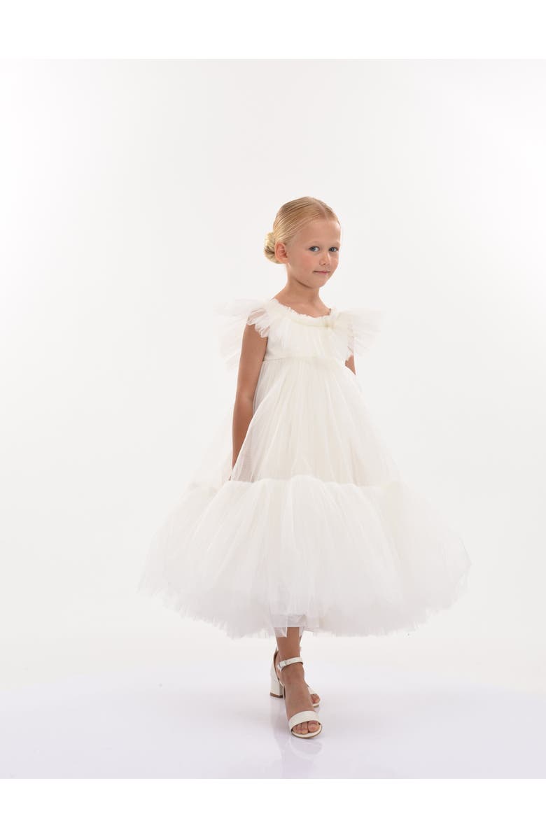 Tulleen Beckwith Dress, Main, color, White