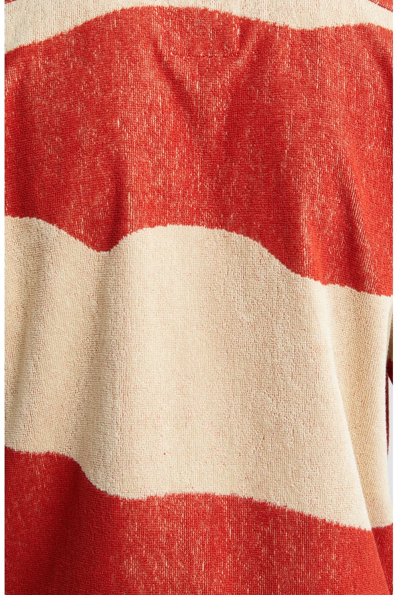 Amber Dune Terry Cloth Camp Shirt, Alternate, color, TERRACOTTA