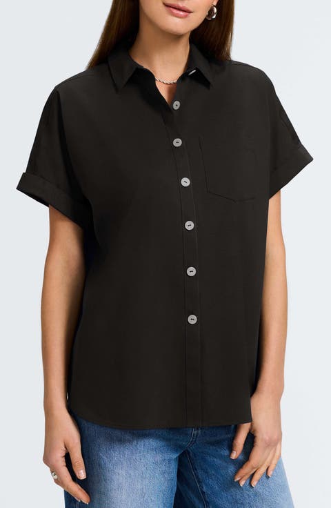 Abigail Short Sleeve Button-Up Shirt