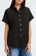 Foxcroft Abigail Short Sleeve Button-Up Shirt