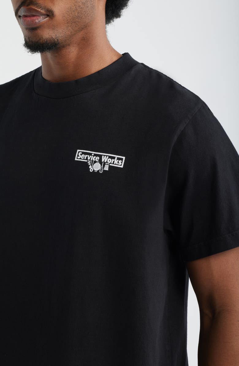 Service Works Pigment Dyed Organic Cotton T-Shirt, Alternate, color, Black