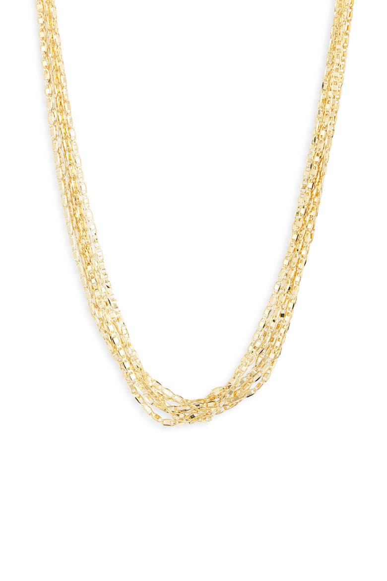 Layered Fringe Necklace, Main, color, GOLD