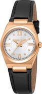 Roberto Cavalli Speranza Leather Strap Quartz Watch, 30mm