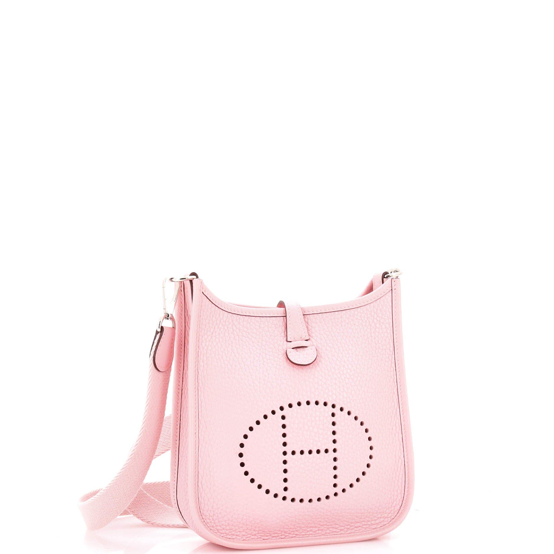 Pre-Owned Hermes Evelyne Bag Gen III Clemence TPM, Alternate, color, Rose Sakura