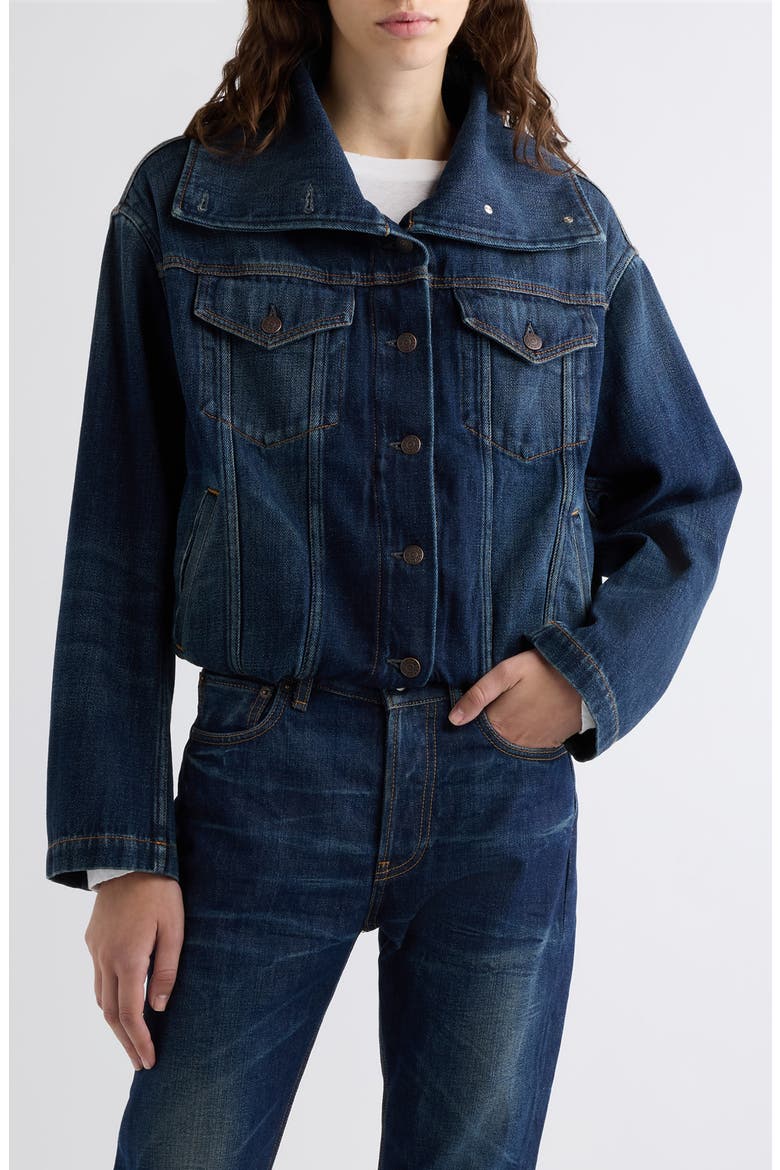 Orim Yoyogini Denim Jacket, Main, color, DARK BLUE
