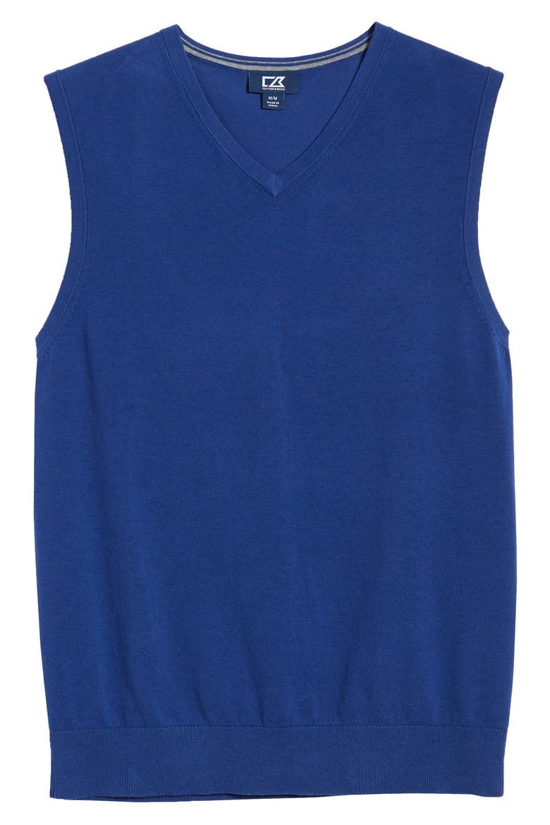 Lakemont V-Neck Sweater Vest, Alternate, color, TOUR BLUE