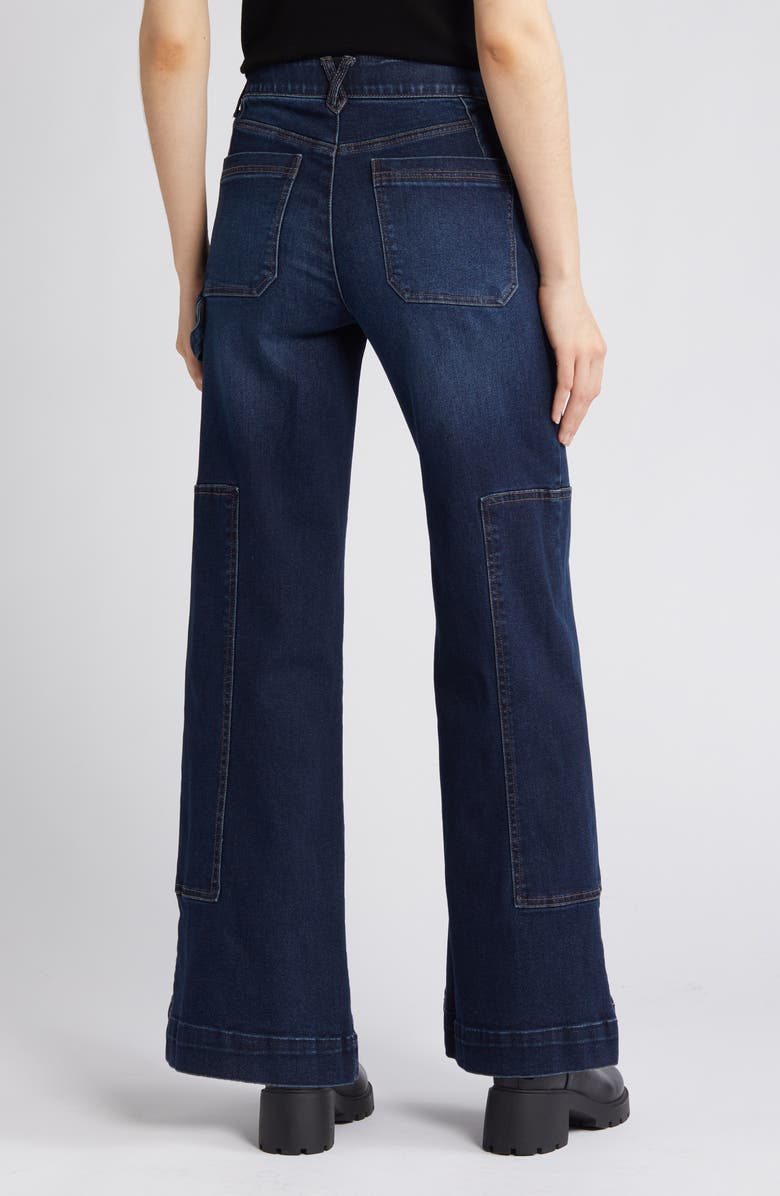 Wit & Wisdom 'Ab'Solution High Waist Wide Leg Carpenter Jeans, Alternate, color,